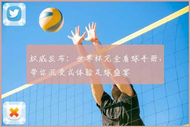 权威发布：世界杯完全看球手册，带你沉浸式体验足球盛宴