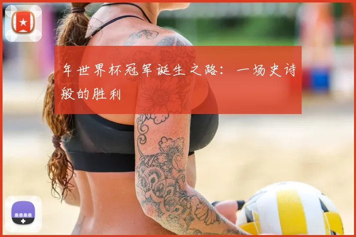 年世界杯冠军诞生之路:一场史诗般的胜利