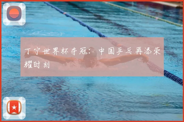丁宁世界杯夺冠:中国乒乓再添荣耀时刻
