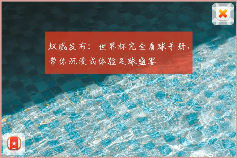 权威发布:世界杯完全看球手册,带你沉浸式体验足球盛宴